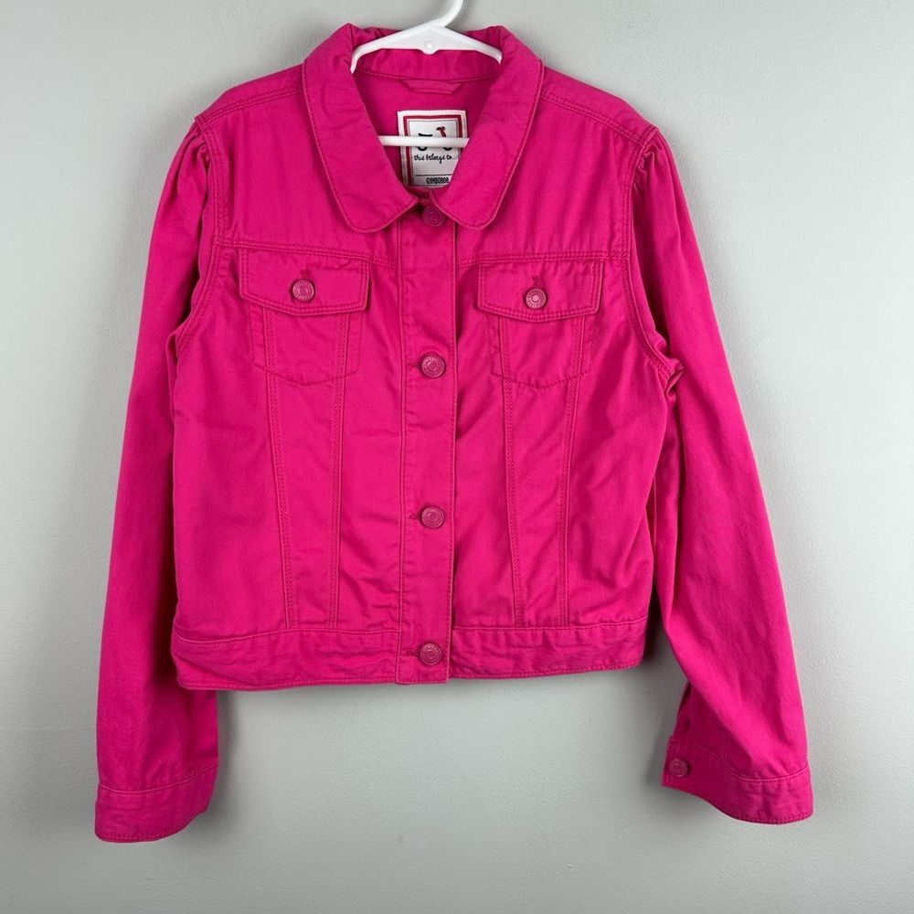 Gymboree Bright Pink Jean Jacket sz 10-12